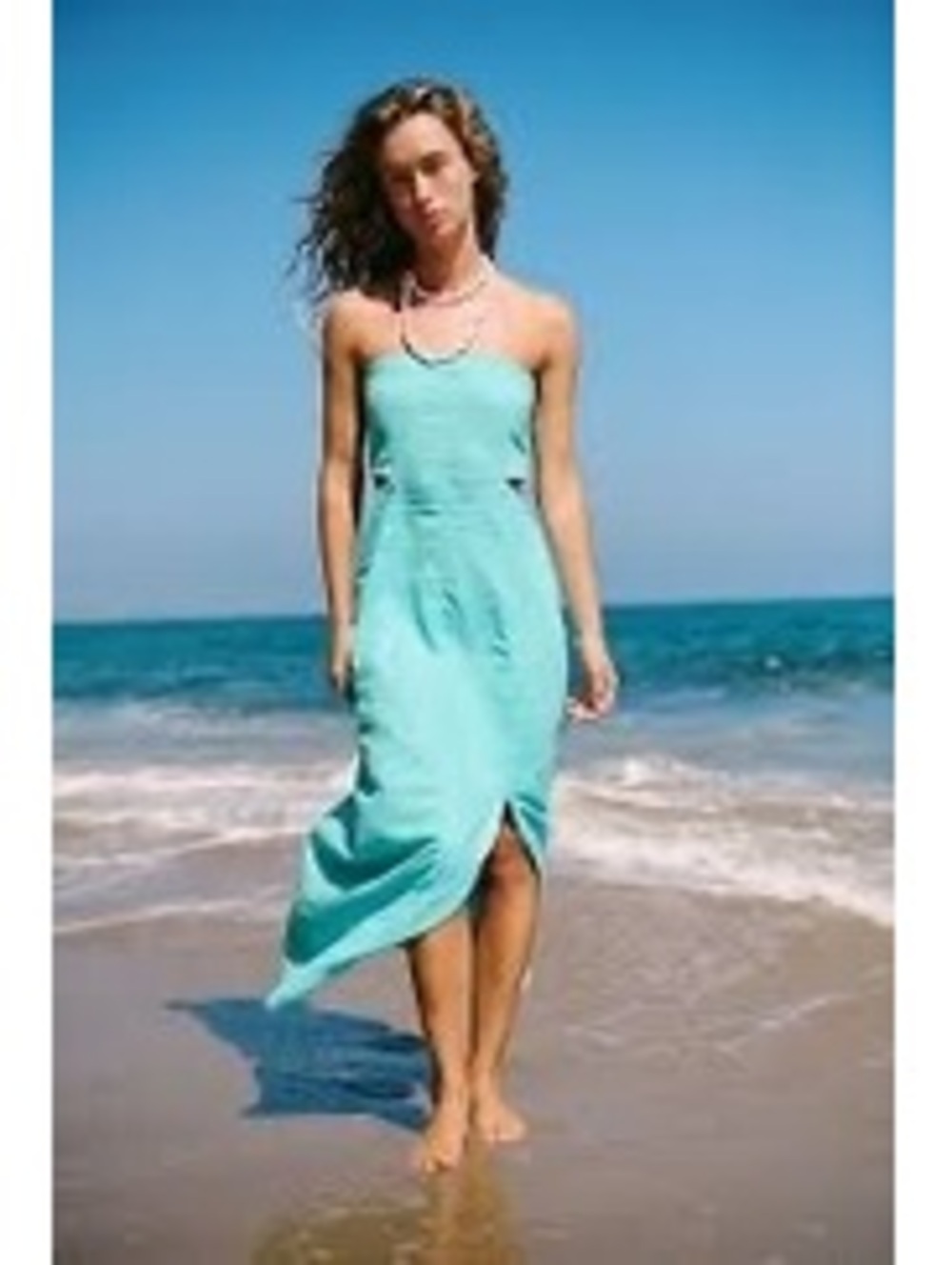 NWT Free People Blue Cut Out Midi Dress